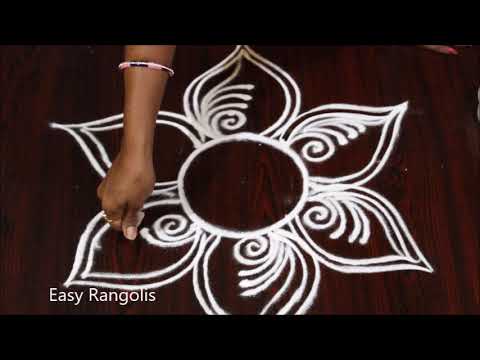 Featured image of post Flower Rangoli Design Simple Easy Free Hand Rangoli : You can also go for a very simple and functional single mattress on the floor for seating, with cushions.