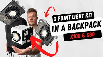 MOST PORTABLE 3 Point Lighting Setup | Zhiyun X100 & G60