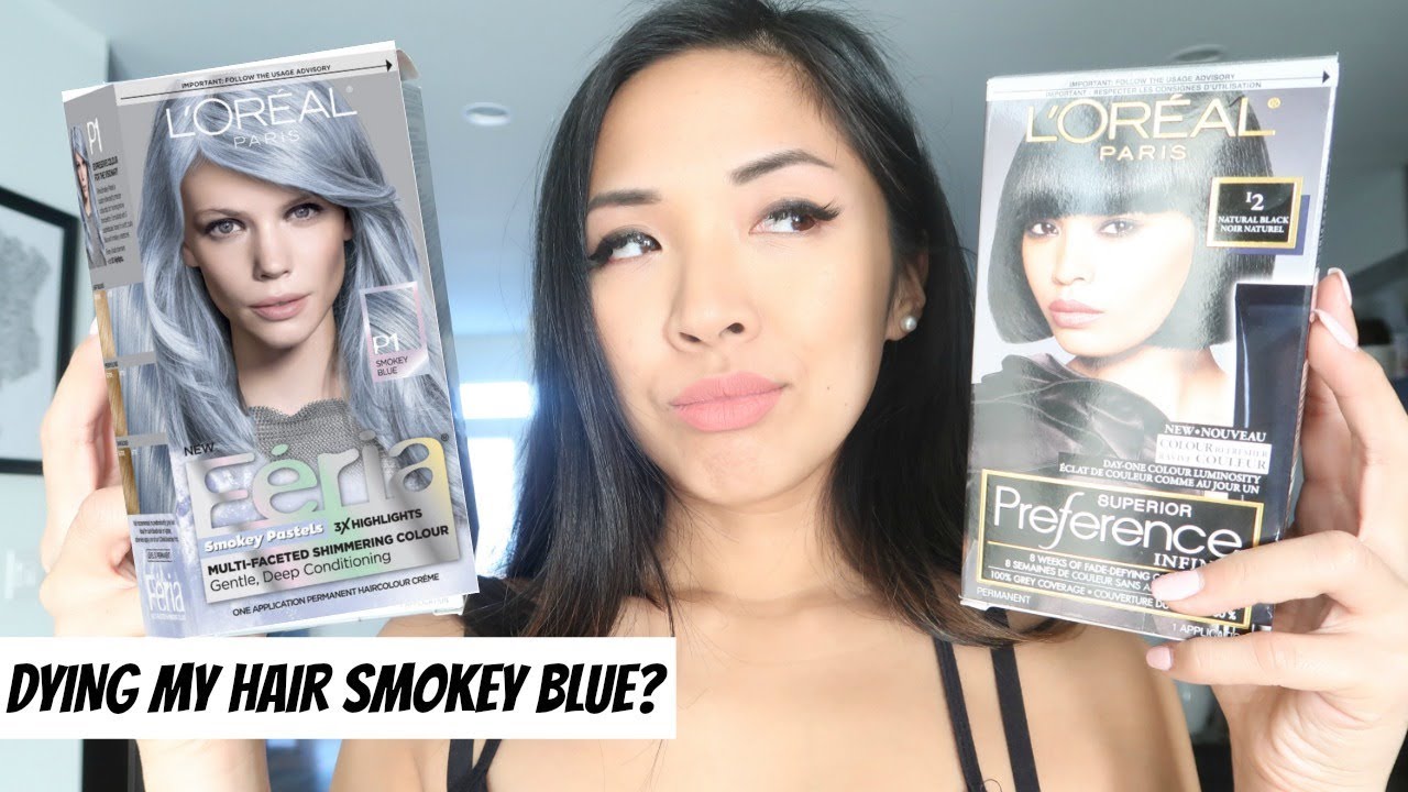 dark smokey blue hair dye