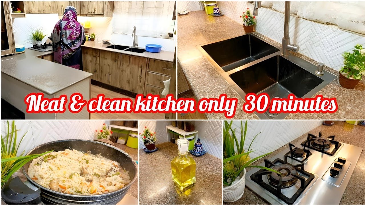 Pakistani kitchen cleaning vlog clean with me Kitchen deep cleaning