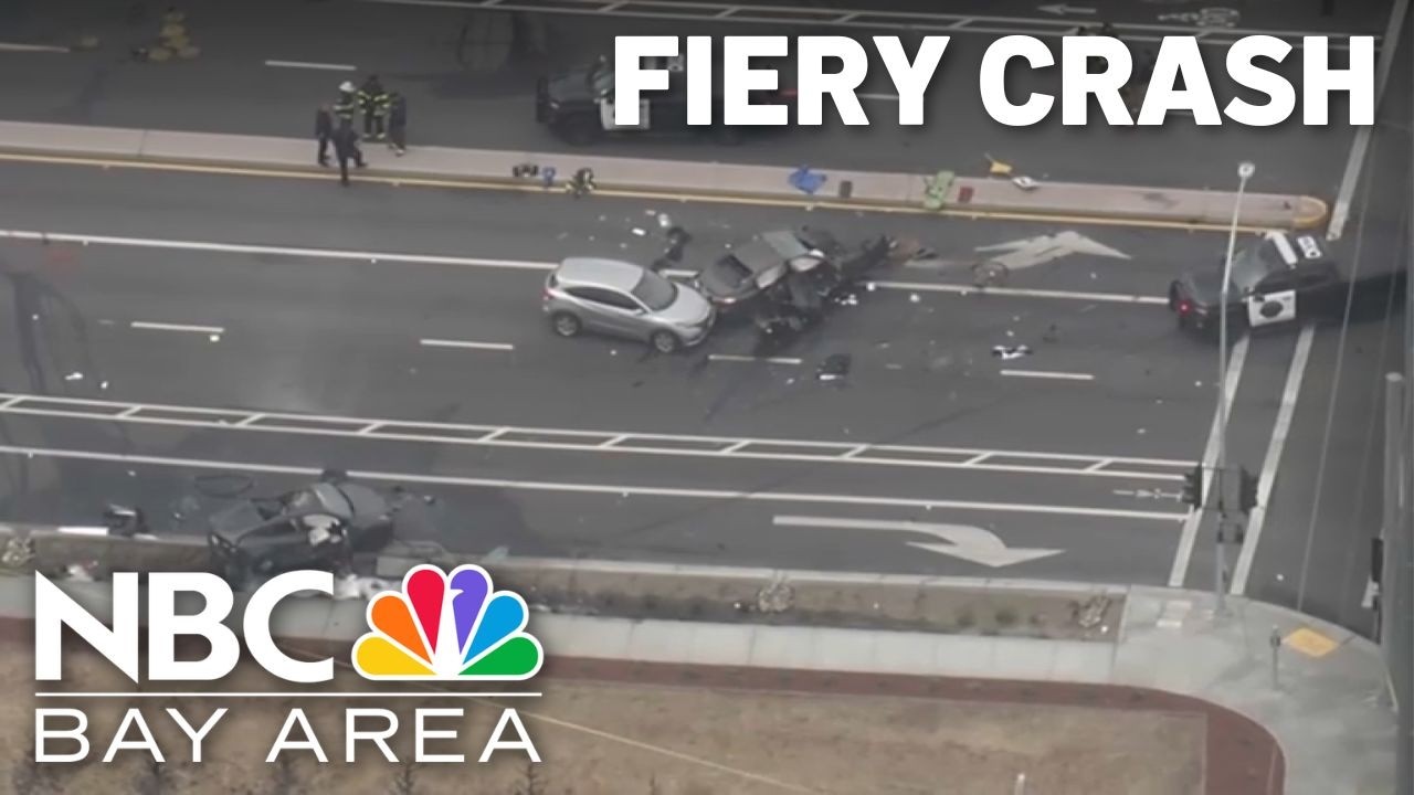 1 dead, 4 hurt after fiery multi-vehicle crash in Oakley - YouTube