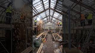 Restoring a Destroyed Greenhouse Into a Dream Vegetable Paradise. #restoration #greenhouse #shorts