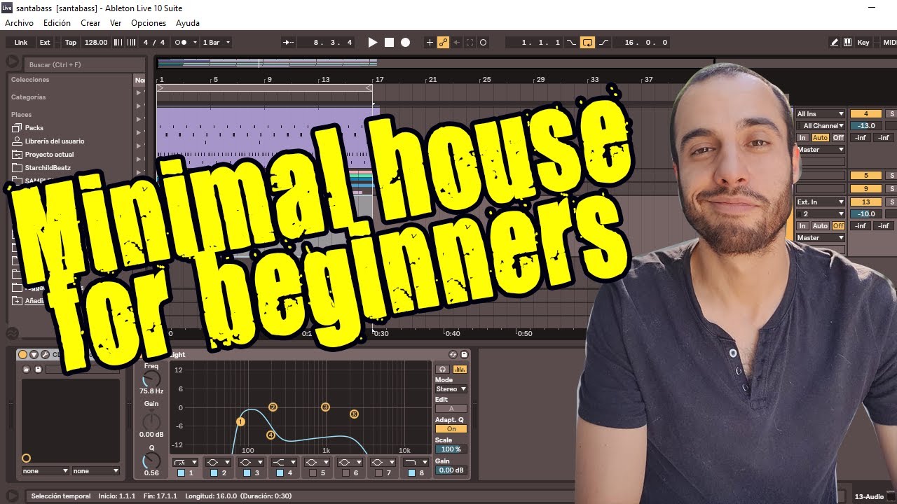 Minimal house for Beginners in Ableton Live - YouTube