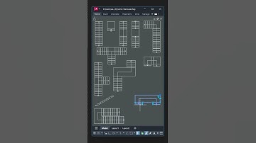 Dynamic Staircases - AutoCAD Tutorials #architecture #autocad #construction