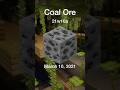 Minecraft Coal Ore Texture Evolution #shorts