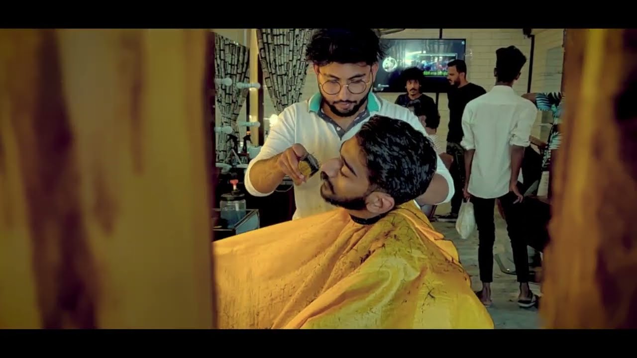 Cinematic barbershop video with mobile phone