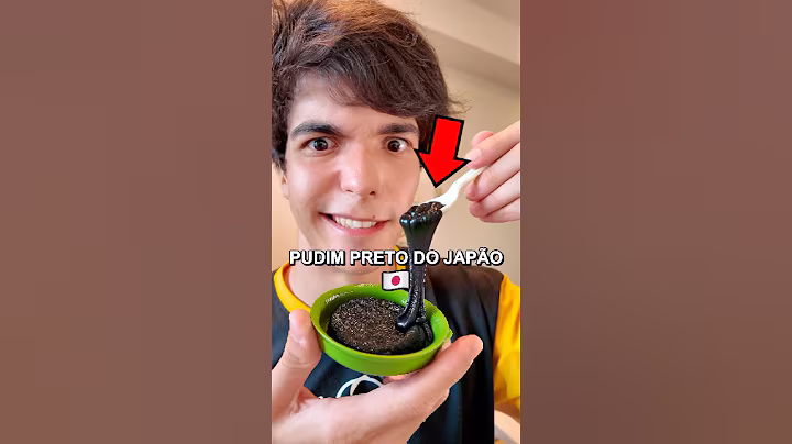 O Pudim Preto do Japão MENTE pra você