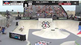 Chase Hawk Wins BMX Park Gold