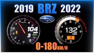 Subaru BRZ 2022 vs Subaru BRZ 2019 [0-180km/h]