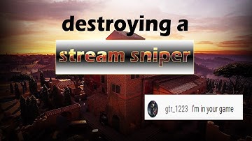 Destroying a Stream Sniper - Rainbow six siege