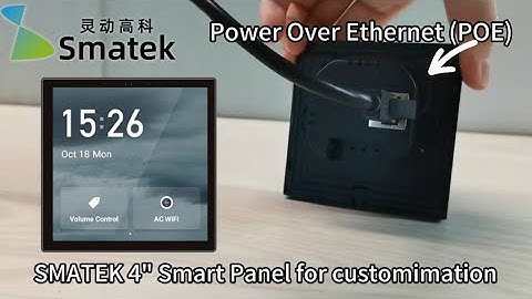 SMATEK 4" POE Android Smart Home Control Panel Install OEM Customize APP Wifi Zigbee KNX Integration