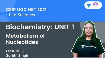 Metabolism of Nucleotides | Biochemistry: UNIT 1 | CSIR NET 2021 | By Surbhi Singh