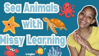تعلم طفل صغير| حيوانات البحر، قافية حضانة بيبي شارك - أغاني الأطفال - فيديو تعليمي