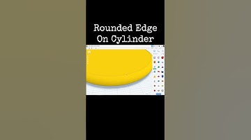 TinkerCAD Tips!  Rounded Edge on Cylinder.            #tinkercad #caddesign #3dprintable #3dprinting