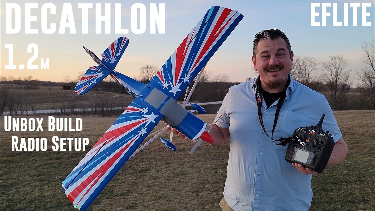 E flite   Decathlon RJG   12m   Unbox Build  Radio Setup