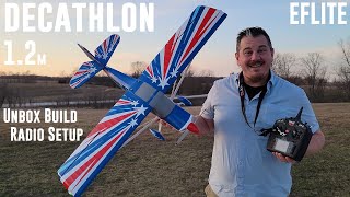 Eflite  Decathlon RJG  1.2m  Unbox, Build, & Radio Setup