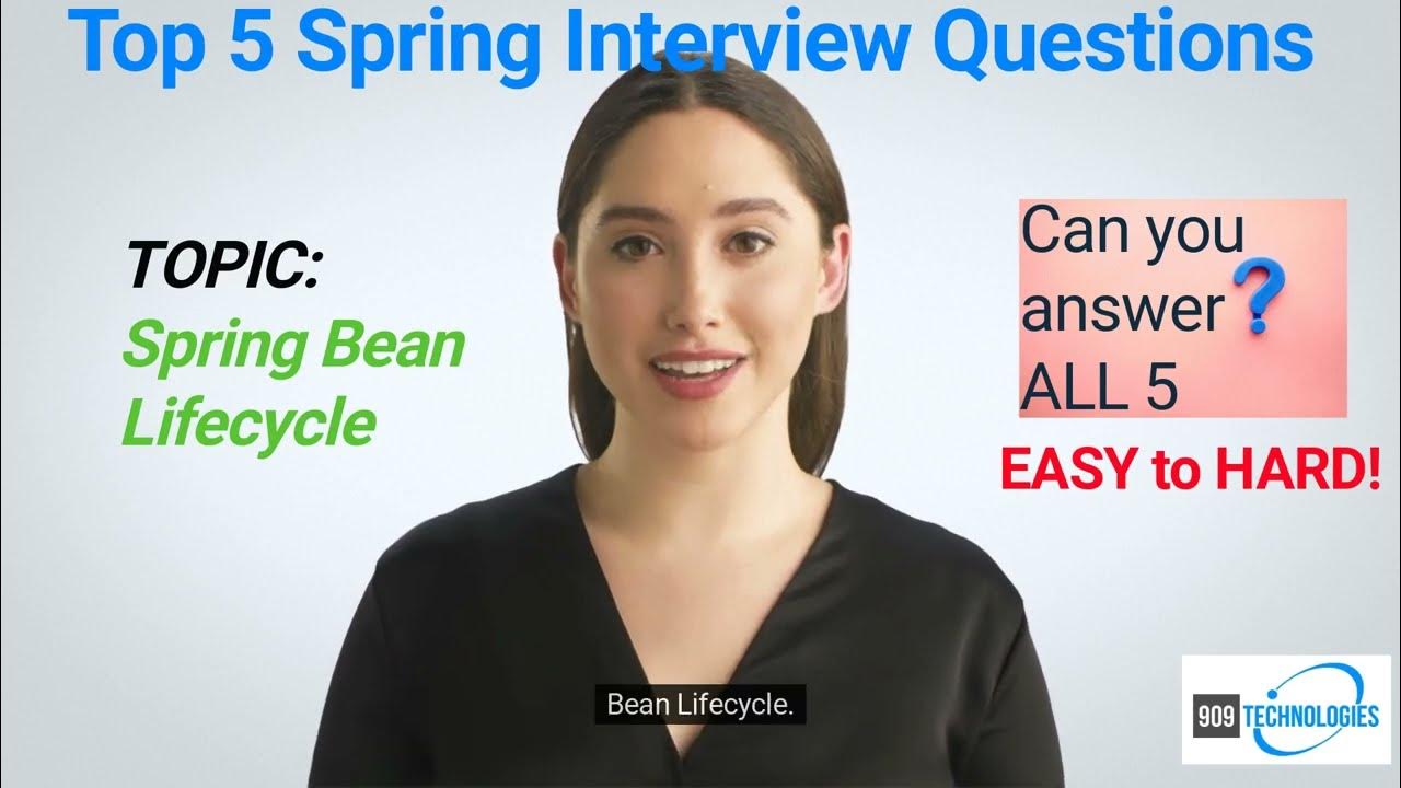 Java Interview Questions Spring Bean Lifecycle YouTube