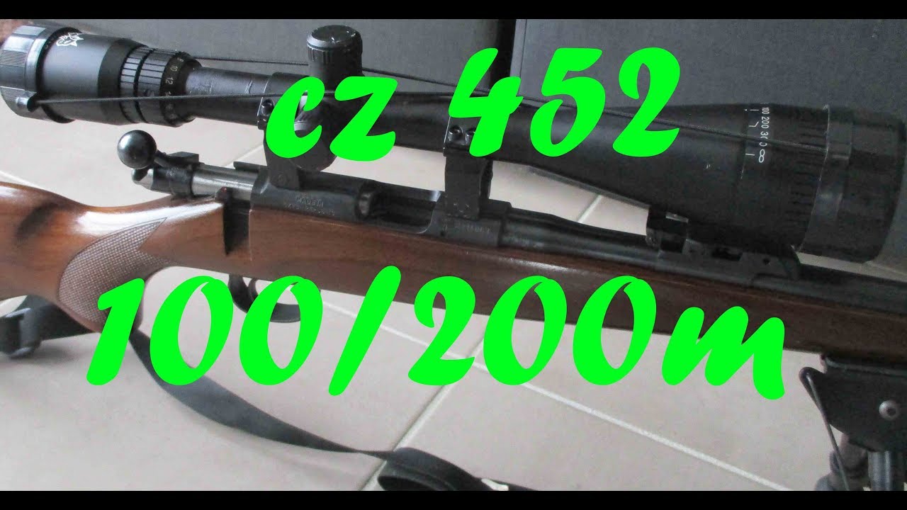 essai carabine 22lr cz 452 + resultat tir 100/200m