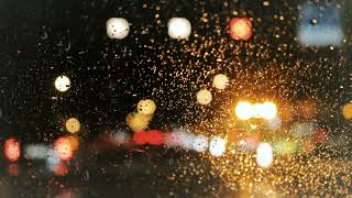 1 HOUR NIGHT RAINY DRIVE - Gentle rain, brown noise, turn signals, windscreen wipers ASMR for sleep. screenshot 3