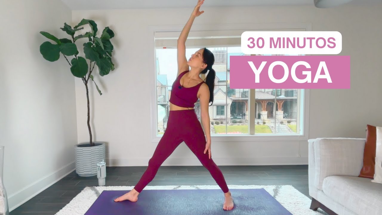 30 MINUTOS YOGA EN CASA || Rutina Para Fortalecer, Estirar Y Relajar El ...