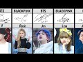 Coolest signatures from famous kpop idols