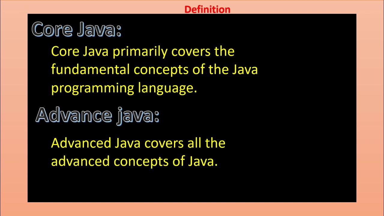 Difference Between Core Java And Advance Java | By Binary Dcoder ...
