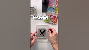 Today’s prompt: ❌🅾️❌🅾️#abcprintingchallenge #gelliarts #shorts #xoxo