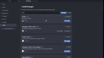 How to run JavaScript in Atom