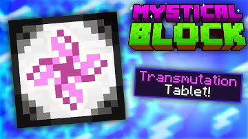 Minecraft Mystical Block | PORTABLE TRANSMUTATION & FUSION CRAFTING! #13 [Modded Questing Skyblock]
