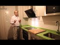 Videos muebles de cocinas pequeñas modernas color madera y encimera silestone