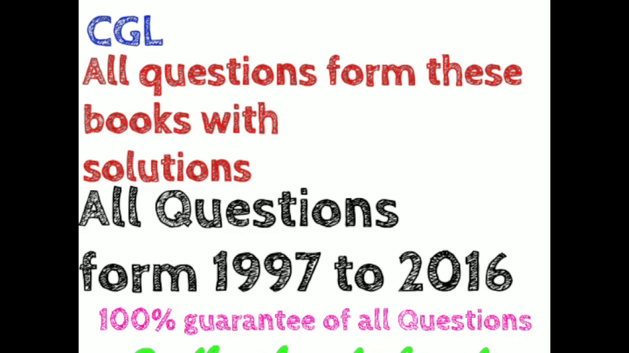 BEST BOOKS FOR SSC EXAMS ssc cgl 2017