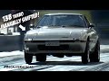 550hp 13b turbo rx7   6spd manual  streetcar  rotomotion  mazda  fullboost  drag racing 