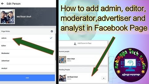 How To Make Admin In Facebook Page | Make Admin,Moderator, Editor, Advertiser And Analyst In FB Page