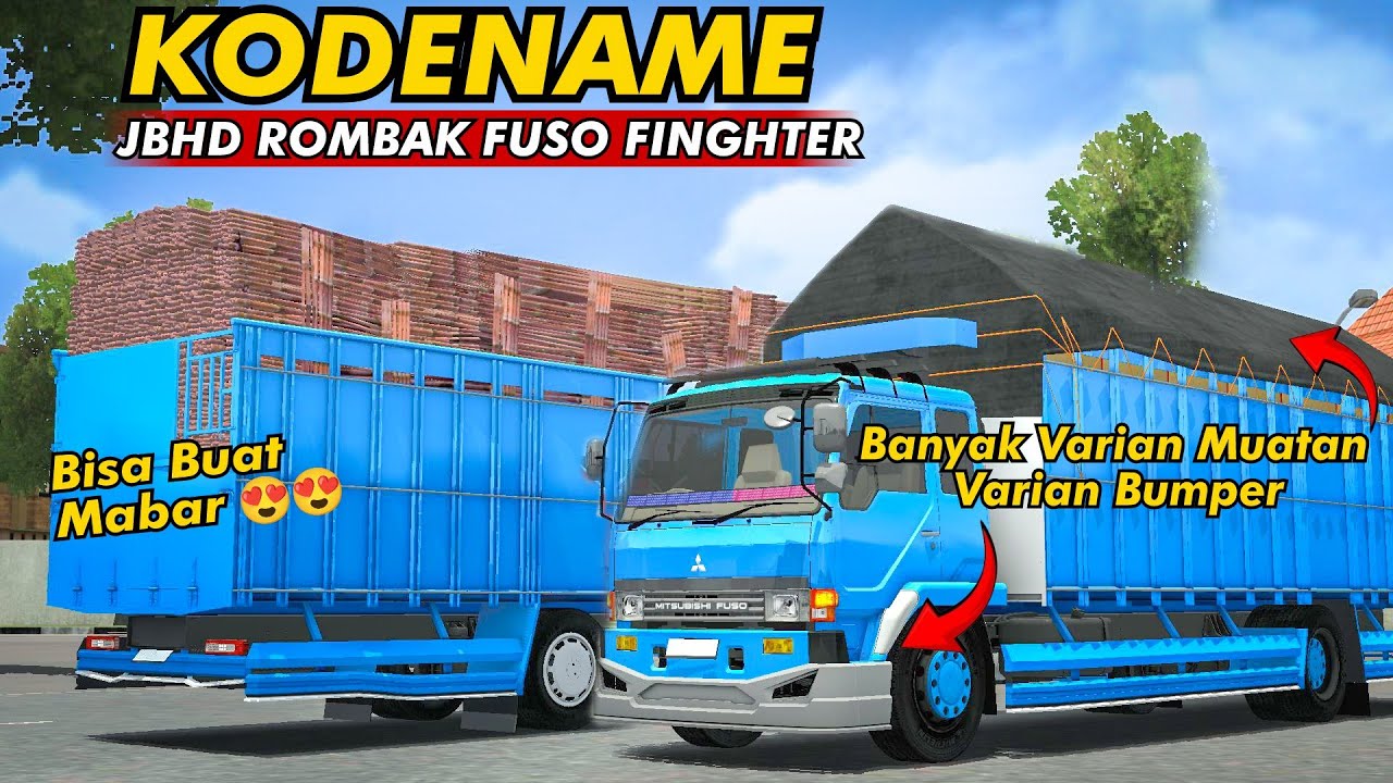Waw😱Keren Banget😎Kodename JBHD Ori Rombak Truk Fuso Finghter Terbaru Bisa Buat Mabar😍 Bussid V4.2