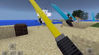 minecraft pocket edition 3D lightsabers addon screenshot 4