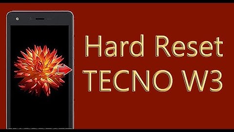 Hard Reset TECNO W3