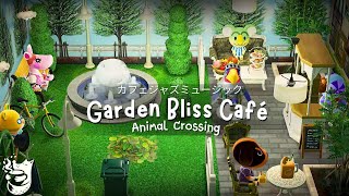 Garden Bliss Café: A Tranquil Escape in Animal Crossing’s Scenic Courtyard & Relaxing Jazz Music