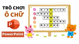 Trò chơi ô chữ bằng PowerPoint - Cách DỄ và NHANH nhất - Crossword PowerPoint Game screenshot 1