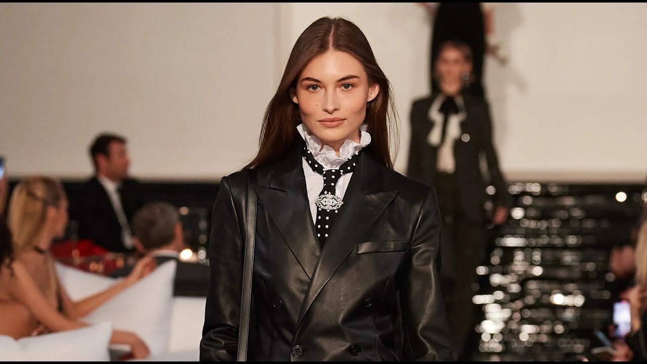 Gigi Hadid Models at the Ralph Lauren Fall 2022 Runway Show