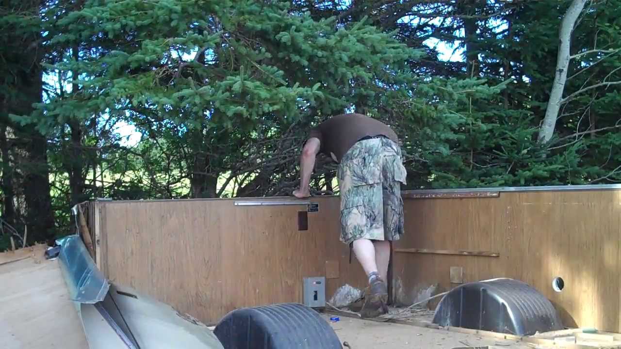 Trailer demolition part two YouTube