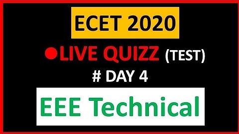 EEE ECET LIVE QUIZ | Day 4   | TS | AP | |EDU Talks