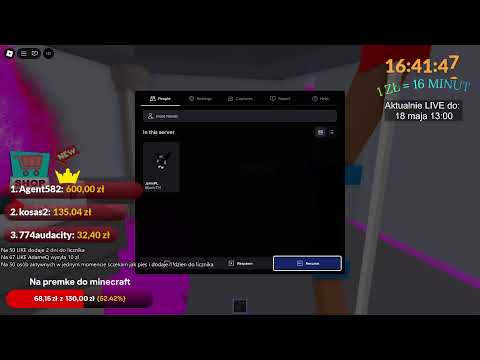GRAMY w ETERNAL TOWER OF HELL Roblox 1zł = 16 minut dłużej (24/7)🔴