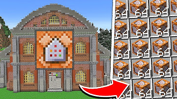 Ik heb een COMMAND BLOCK-fabriek gebouwd in Minecraft Hardcore