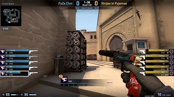 CS:GO POV Demo FaZe Rain (21/16) vs NiP (de_mirage)