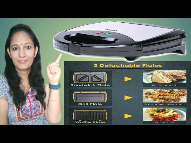 Unboxing the Black & Decker 3-In-1 Sandwich, Grill & Waffle Maker, 750  Watts, TS2090 - Naheed.pk 