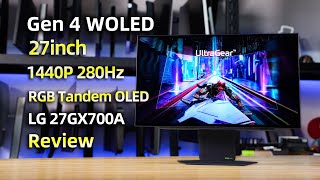 LG 4th Gen RGB Tandem OLED 27GX700A Review丨桌面OLED亮度再创新高！ 27英寸2K 280Hz LG 27GX700A全面评测报告