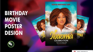 Movie Birthday poster design #coreldraw #TimiGraphicsDesign