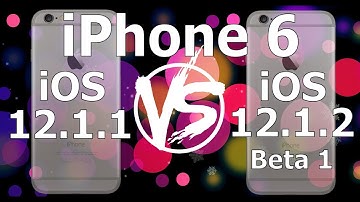 Speed Test : iPhone 6 - iOS 12.1.2 Beta 1 vs iOS 12.1.1 (Build 16D5024a)