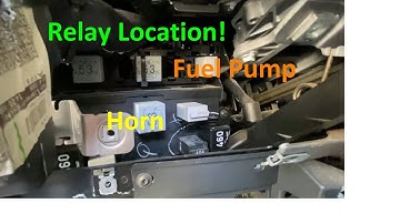 Fuel Pump Relay Location MK5 Jetta TDI VW Volkswagen 2005.5 2006 2007 2008 2009 2010 2011