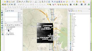 QGIS Cookbook_5_3/수치지도 등고선에서_DEM만들기/지점의 높이값 확인 QGIS Cookbook_5_3/수치지도 등고선에서_DEM만들기/지점의 높이값 확인